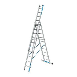 ZARGES Vielzweckleiter Skymaster Plus X silber 3x 10 Sprossen, H: 688,0 cm