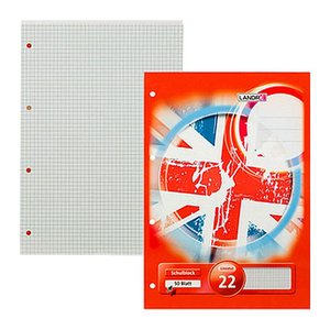 herlitz Schulblock x.book DIN A4 kariert Lineatur 22, 1 St.
