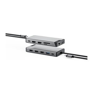 Alogic Dockingstation USB-C 12 in 1 Dual Display Mini DV3