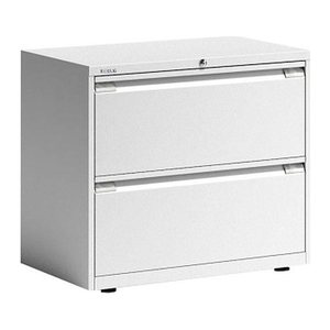 BISLEY Essentials Hängeregistraturschrank verkehrsweiß 2 Schubladen 80,0 x 47,0 x 69,3 cm, 1 St.