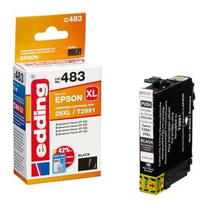 edding EDD-483 schwarz Druckerpatrone kompatibel zu EPSON 29XL / T2991XL