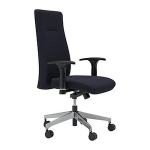 Nowy Styl Bürostuhl Nero Lux Stoff schwarz, Gestell alu
