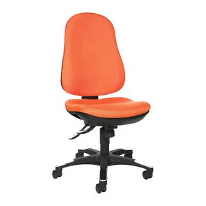 Topstar Bürostuhl Trend SY 10, 9020G04 Stoff orange, Gestell schwarz
