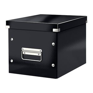 LEITZ Click & Store Aufbewahrungsbox 10,0 l schwarz 26,0 x 26,0 x 24,0 cm, 1 St.