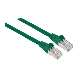 INTELLINET Patchkabel Cat6 S/FTP 2,0m LSZH Hebelschutz grün