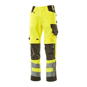 MASCOT® unisex Warnschutzhose Kendal  gelb, dunkelanthrazit Größe 24