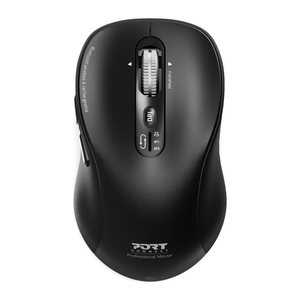 Port Maus PRO kabellos Bluetooth wiederaufladbar schwarz