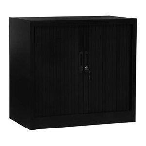 Gürkan Rollladenschrank schwarz 1 Fachboden 80,0 x 46,0 x 75,0 cm