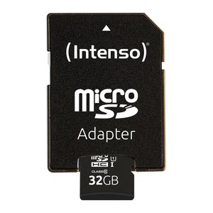 Intenso SD MicroSD Card 32GB SD-HC UHS-I inkl. SD- Adapter retail