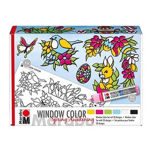 Marabu Spring Awakening Fenstermalfarben farbsortiert 6x 25,0 ml