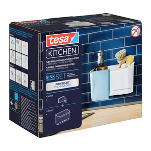 tesa Spülbecken-Organizer weiß, 1 Set