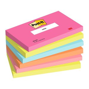 Post-it® Poptimistic Collection Haftnotizen farbsortiert, 6 Blöcke