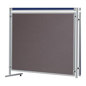 FRANKEN Trennwand ECO, doppelseitig, grau 120,0 x 150,0 cm, 1 St.