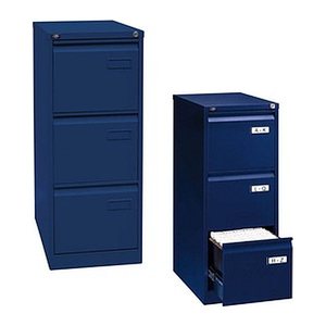 BISLEY LIGHT Hängeregistraturschrank oxfordblau 3 Schubladen 41,3 x 62,2 x 101,6 cm, 1 St.