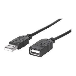 MANHATTAN USB 2.0 Verlängerungskabel 1m A-Stecker/A-Buchse