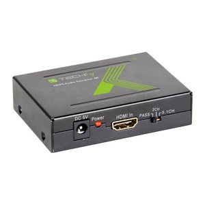 Techly HDMI Audio-Extractor auf Toslink und RCA