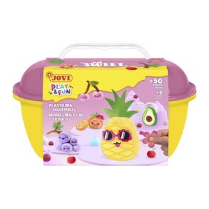 JOVI Modelliermasse Play & Fun Plastilina Sweet mehrfarbig