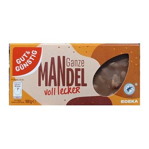 GUT&GÜNSTIG Ganze Mandel Schokolade 100,0 g, 1 St.