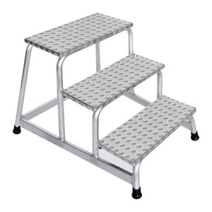 MUNK Montagetritt 50009 silber 3 Stufen, H: 60,0 cm