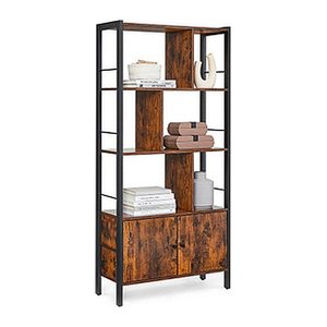 VASAGLE Bücherregal braun, schwarz 74,0 x 30,0 x 154,5 cm, 1 St.