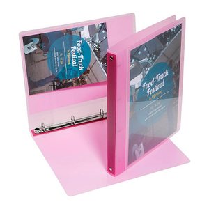 EICHNER Präsentationsringbuch 4-Ringe rot-transparent 2,5 cm DIN A4, 1 St.