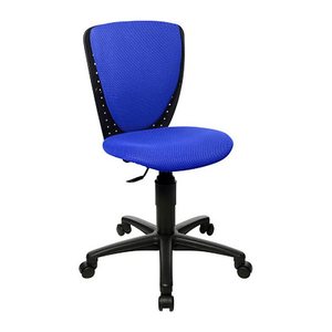 Topstar Kinderdrehstuhl High S'cool®, 70570BB60 Stoff blau, Gestell schwarz