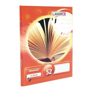 LANDRE Oktavheft A6 32 Blatt 70 g/qm Lineatur 22