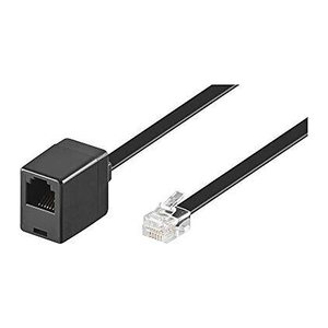 goobay RJ-12 Kabel 6,0 m schwarz, 1 St.