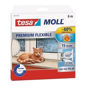 tesa tesamoll® INSULATION Fenster-Dichtungsband weiß 0,9 cm x 6,0 m 1 Rolle