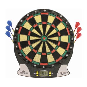 carromco Dartscheibe mit Darts Score 301 schwarz