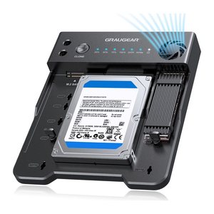 GRAUGEAR Klonstation für M.2 NVMe/SATA SSDds & 2,5"/3,5" HDD