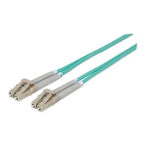 INTELLINET LWL Anschlusskabel LC/LC 1m Multimode OM3 aqua