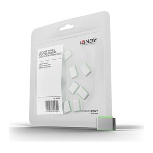 LINDY USB Typ C Port Schloss grün 10 Stück