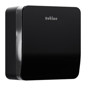 Satino Toilettenpapierspender HYGINITY S JT1 System 333405 schwarz Kunststoff, 1 St.