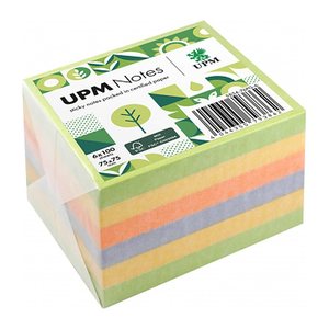 UPM Notes Springmix Haftnotizen doppelte Haftung farbsortiert, 6 Blöcke