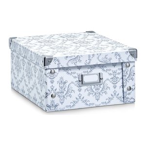 Zeller Aufbewahrungsbox 9,6 l weiß, vintage 26,0 x 31,0 x 14,0 cm, 1 St.