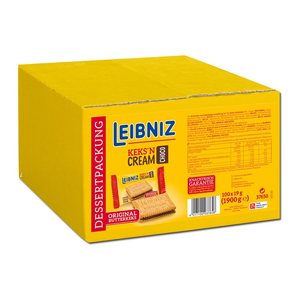 LEIBNIZ KEKS'N CREAM CHOCO 1er Kekse 1,9 kg, 100 St.