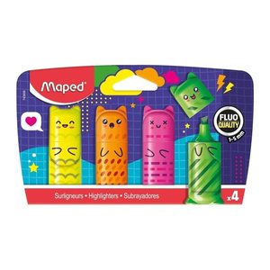 maped KAWAII MINI Textmarker farbsortiert, 4 St.