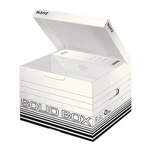 LEITZ Archivboxen Solid M weiß 32,5 x 36,0 x 27,0 cm, 10 St.
