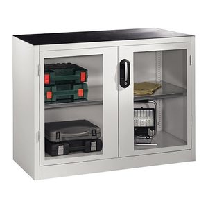 CP Stahlschrank 8831-055 S10189 lichtgrau, Acrylglas 1 Fachboden 120,0 x 50,0 x 100,0 cm, aufgebaut, 1 St.