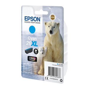 EPSON 26 XL / T2632 XL (Eisbär) cyan Druckerpatrone