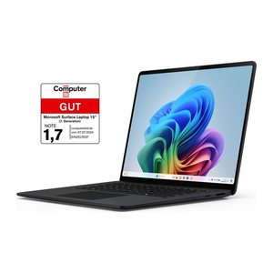 Microsoft Surface Laptop7 CP 512GB (15"/Elite/16) DE Black W11P