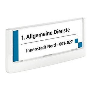 DURABLE Türschild CLICK SIGN Kunststoff weiß 14,9 x 5,25 cm, 1 St.