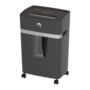 HP Pro Shredder 15CC Aktenvernichter mit Partikelschnitt P-4, 4 x 35 mm, bis 15 Blatt, schwarz