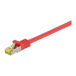goobay RJ-45 Netzwerkkabel 1,0 m rot bis zu 10,00 Gbit/Sek. bis zu 500 MHz, 1 St.