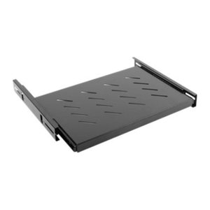 LANBERG 19" Fachboden 1U 465x347mm, max. 60kg, ausziehbar sw