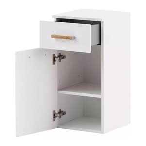 MÖBELPARTNER Badschrank Duo 146585 kreideweiß 32,7 x 35,3 x 67,0 cm