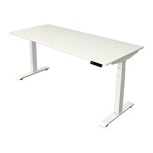 Kerkmann Move 4 elektrisch höhenverstellbarer Schreibtisch weiß rechteckig, T-Fuß-Gestell weiß 180,0 x 80,0 cm