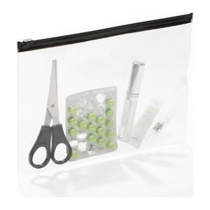 DURABLE Gleitverschlussbeutel ZIP BAG DIN A5 transparent/schwarz 0,43 mm, 5 St.