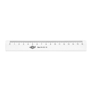 WEDO Lineal 16 cm, Tuschkante, Zentimeter Kunststof